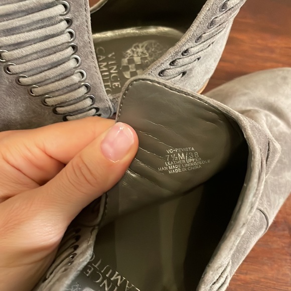 Vince Camuto Pevista Woven Accent Leather Ankle Bootie great summer boot - Picture 8 of 10